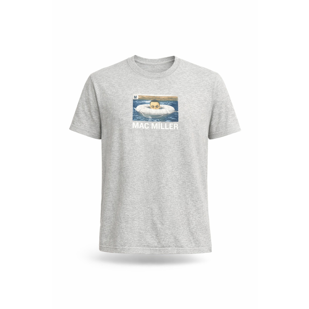 Mac Miller Men's Graphic Band T-Shirt Official Merchandise Heather Gray Sz M